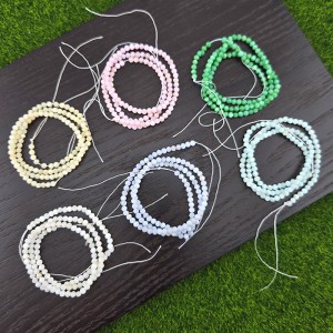 비즈팡 [J6-22-00]자개축구볼컷 3mm 6color ,1줄(120개미만)