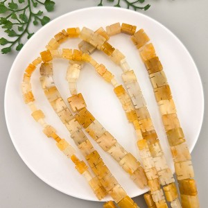 비즈팡 [J1-68-04]원석만자통과형 6mm 8mm 10mm 불교만자 (황옥) 염주팔찌만들기