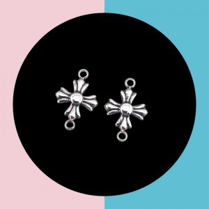 비즈팡 [S3-01-08]써지컬스틸 펜던트 정십자가양고리형 10x14.5mm ,1개