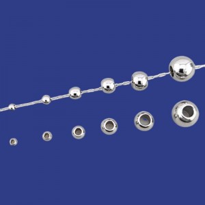비즈팡 [S1-1-02]써지컬스틸 라운드볼 큰홀 2.5mm 3mm 4mm 5mm 6mm 8mm