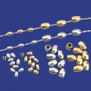 비즈팡 [S1-1-05]써지컬스틸 쌀알볼 4x3mm 6.5x5mm