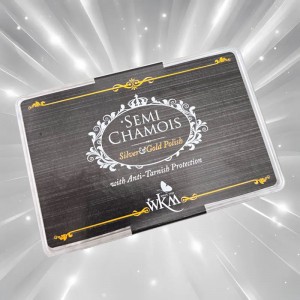 비즈팡  [SVZ-1-02]순은닦이천 프리미엄 광천 WKM Semi Chamois 카드사이즈 5.5x9cm ,1각(25개)