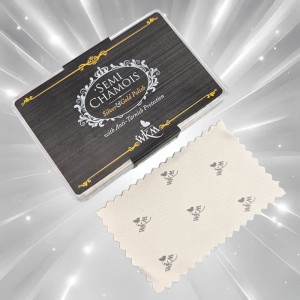 비즈팡  [SVZ-1-02]순은닦이천 프리미엄 광천 WKM Semi Chamois 카드사이즈 5.5x9cm ,1개