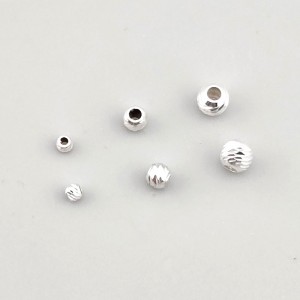 비즈팡 [SVP-91-09]순은펜던트 실버925 은볼 커팅볼 2/3/4mm 실버볼 ,1개