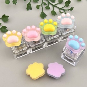 비즈팡 [DC-1-33]데코파츠 키캡파츠 동물파츠 냥이발바닥부착형 20x18mm (랜덤) ,1개
