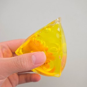 비즈팡 [KC-5-02]치즈향이 나는 치즈말랑이 슬랑이 스트레스볼 ,1개