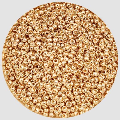 비즈팡 [B15-06]미유키비즈 시드비즈 1.5mm 골드아연도금/금색메트 (182) ,5g
