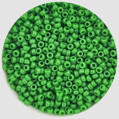 비즈팡 [B20-19]미유키비즈 시드비즈 2mm 초록그린/녹색OP (411) ,10g