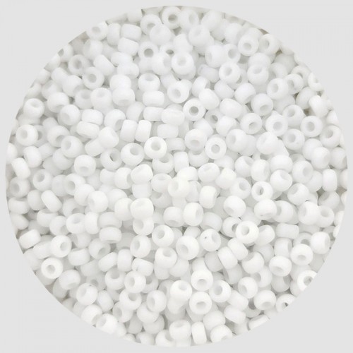 비즈팡 [B20-79]미유키비즈 시드비즈 2mm 화이트무광 (402F) ,10g