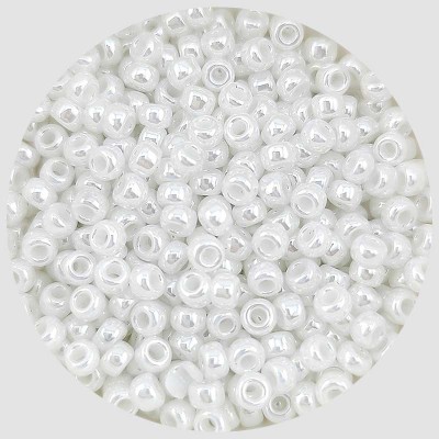 비즈팡 [B30-02]미유키비즈 시드비즈 3mm 화이트진주Pearl (420) ,10g