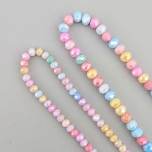 비즈팡 [J5-201-10]크리스탈론델컷 4mm 6mm 파스텔믹스펄 ,1줄