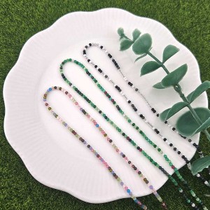 비즈팡 [J5-201-01]캣츠아이라운드 2mm 컬러믹스 3color ,1줄(180개)