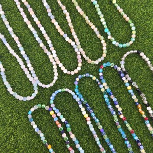 비즈팡 [J5-201-04]크리스탈사이드컷 4mm 컬러믹스 10color ,1줄(140개)