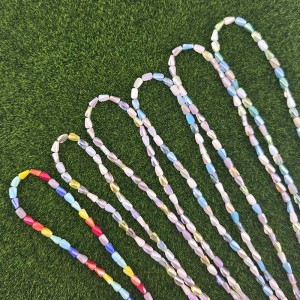 비즈팡 [J5-201-06]크리스탈비틀즈컷 4x7mm 6color ,1줄(60개)