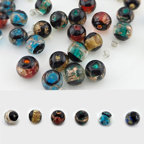 비즈팡 [J1-701-00]베네치아라운드 10mm 골드볼 6종 모음 ,1개