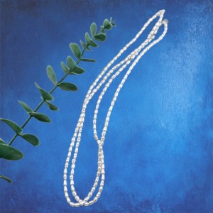 비즈팡 [BP-1-02]아크릴진주바로크 밥풀쌀알진주 3.4x5.4mm 화이트 (모조담수진주) ,10개