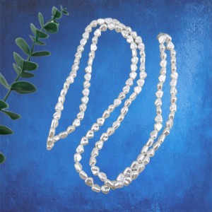 비즈팡 [BP-1-15]아크릴진주바로크 옥수수진주 7x7.7mm 화이트 (모조담수진주) ,10개