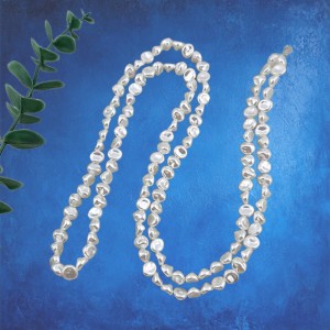 비즈팡 [BP-1-16]아크릴진주바로크 조약돌진주 8.8x7.6mm 화이트 (모조담수진주) ,10개