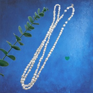 비즈팡 [BP-1-12]아크릴진주바로크 미니하트진주 6x5mm 화이트 (모조담수진주) ,10개