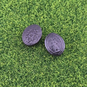 비즈팡 [DW-7-13]카톨릭묵주만들기 우드십자가 장미나무 성모마리아 통통타원방석 11x14mm ,1개