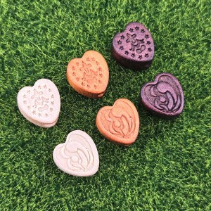 비즈팡 [DW-7-16]카톨릭묵주만들기 우드십자가 자작나무 성모자 하트방석 12mm ,1개