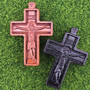 비즈팡 [DW-7-23]우드십자가 오동나무 예수십자가 큰묵주십자가 35x54mm ,1개