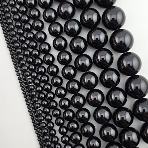 비즈팡 [J1-201-31]원석라운드  16mm 오닉스 ,반줄