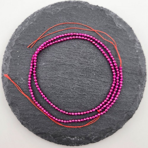 비즈팡 [J2-401-07]원석축구볼컷 2mm 합성석 루비합성석컷 ,반줄