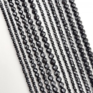 비즈팡 [J2-402-00]원석 2/3/4mm 블랙스피넬 Black Spinel  모음 ,반줄