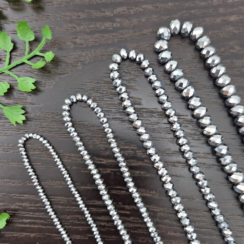 비즈팡 [J1-314-00P]원석론델컷 2/3/4/6mm 테라헤르츠 순도99.9% (건강팔찌용) ,반줄