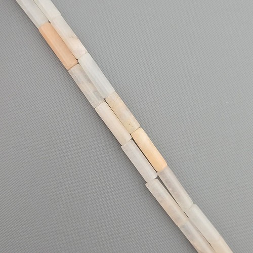 비즈팡 [J1-304-04]원석 원통 막대 파이프 4x14mm 피치문스톤 ,반줄(약18cm)