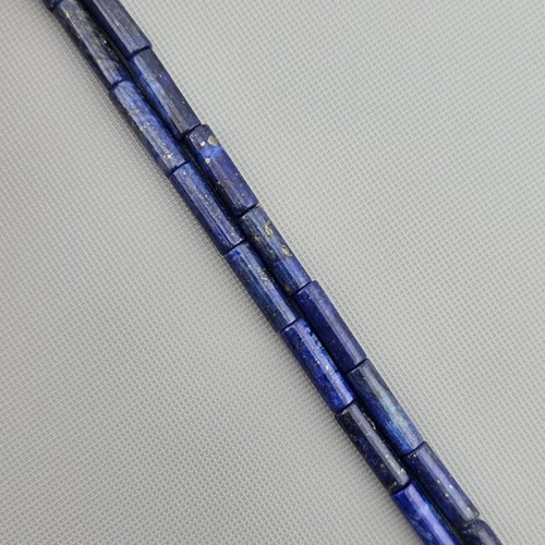 비즈팡 [J1-304-14]원석 원통 막대 파이프 4x14mm 라피스라즐리 ,반줄(약18cm)