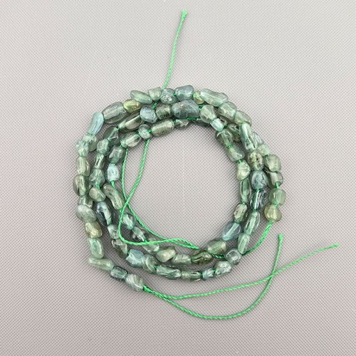 비즈팡 [J1-303-10]원석 못난이오벌 조약돌 약4x6mm 아벤추리 ,반줄(약18cm)