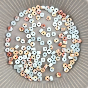 비즈팡 [J6-301-04]원석 각론델 4.5mm 임페리얼재스퍼 ,반줄(약18cm)