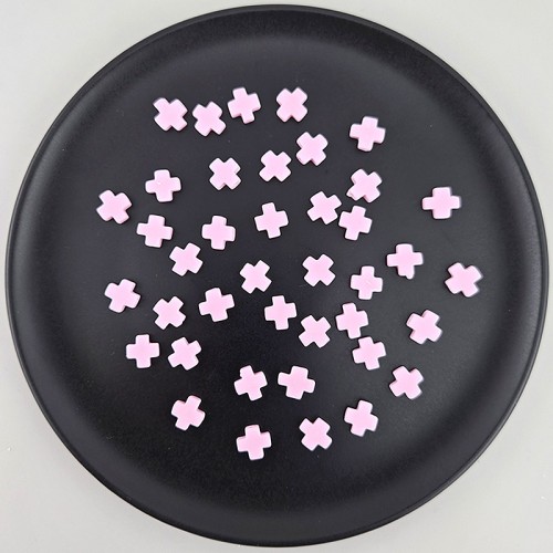 비즈팡 [J3-4-14]원석십자가 8mm 합성송석십자가 라벤더 (묵주팔찌용) ,1개-250