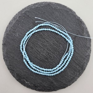 비즈팡 [CT-02-16]캣츠아이축구볼컷 2mm 세라믹 아쿠아블루 ,1줄(약160개)