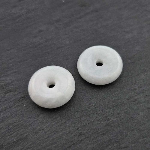 비즈팡 [J2-601-18]천연옥펜던트 버마옥동전링 18mm(내경2.4mm) 민트 ,1개