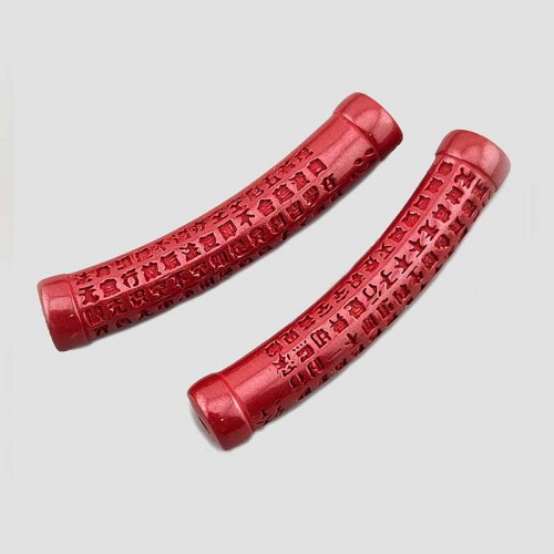 비즈팡 [JS-2-33]경면주사 제왕사90% 반야심경파이프 38mm (내경2mm) ,1개