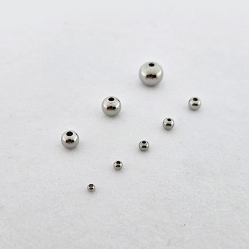 비즈팡 [S1-100-10]써지컬스틸 라운드볼 메탈볼 2/2.5/3/3.5/4/5/6/8mm 무도금 모음 ,(옵션)