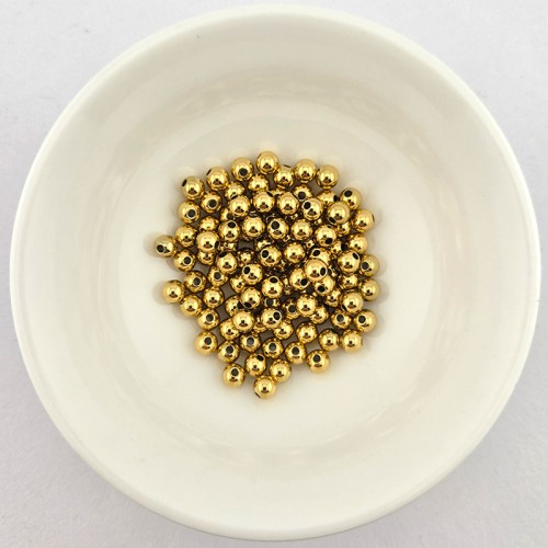 비즈팡 [S1-100-26]써지컬스틸 라운드볼 메탈볼 5mm 진공골드 ,5개