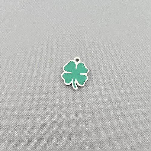 비즈팡 [S9-01-001]써지컬스틸 펜던트 에폭네잎클로버 12.8x16.3mm ,1개