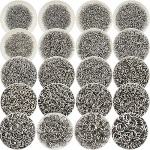 비즈팡 [S1-7-001-00]써지컬스틸 부자재 O링 오링 20size (내경기준) 무도금 모음 ,(옵션)