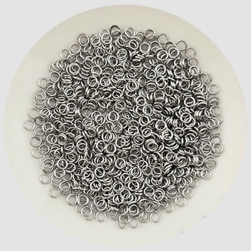 비즈팡 [S1-7-001-02]써지컬스틸 부자재 O링 오링 0.5x2mm (내경) 무도금 ,20개