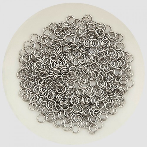 비즈팡 [S1-7-001-05]써지컬스틸 부자재 O링 오링 0.6x3mm (내경) 무도금 ,20개