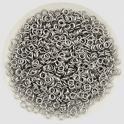 비즈팡 [S1-7-001-06]써지컬스틸 부자재 O링 오링 0.7x2mm (내경) 무도금 ,20개