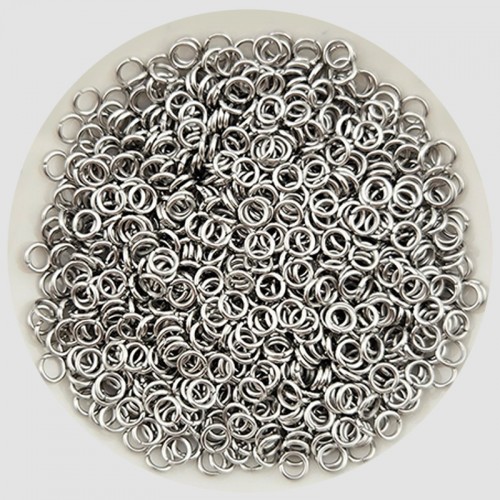 비즈팡 [S1-7-001-07]써지컬스틸 부자재 O링 오링 0.7x2.5mm (내경) 무도금 ,20개