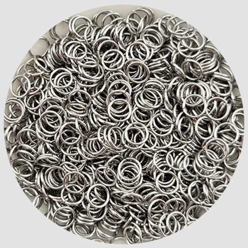 비즈팡 [S1-7-001-10]써지컬스틸 부자재 O링 오링 0.7x4.5mm (내경) 무도금 ,20개