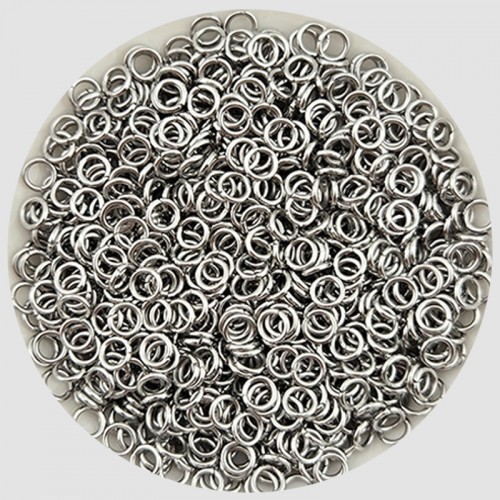 비즈팡 [S1-7-001-11]써지컬스틸 부자재 O링 오링 0.8x3mm (내경) 무도금 ,20개