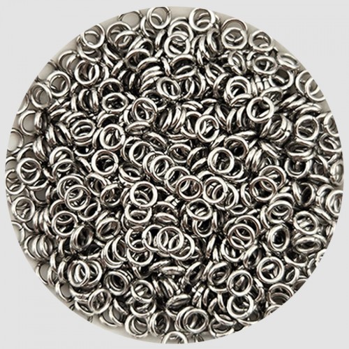 비즈팡 [S1-7-001-12]써지컬스틸 부자재 O링 오링 1x3mm (내경) 무도금 ,20개