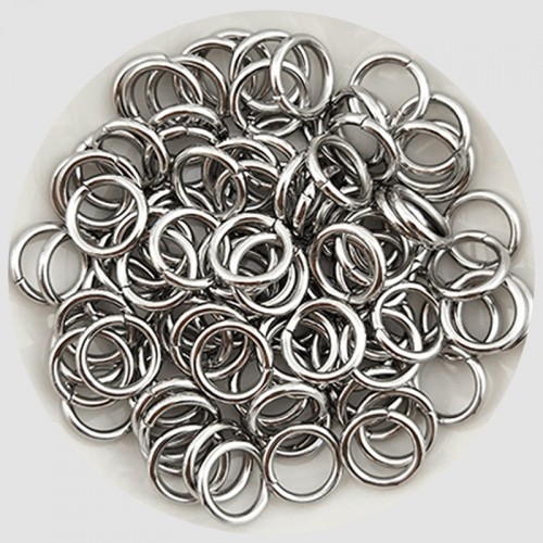 비즈팡 [S1-7-001-18]써지컬스틸 부자재 O링 오링 1.5x7mm (내경) 무도금 ,10개